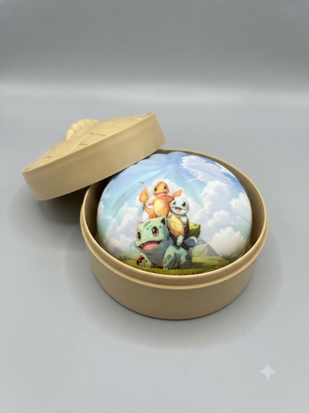 Pokémon Squishy in Basket Case – Bulbasaur Charmander Squirtle Stress Toy